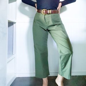 army fatigue style pants! High rise crop cut